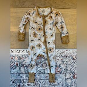 Caden Lane two-way Zipper Footie